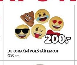 DEKORAČNÍ POLŠTÁŘ EMOJI