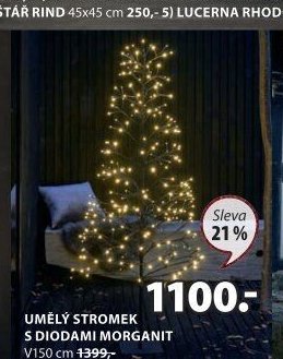 UMĚLÝ STROMEK S DIODAMI MORGANIT V150 cm