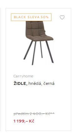 Carryhome ŽIDLE, hnědá, černá