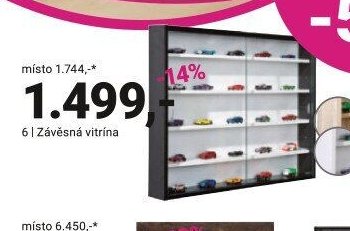 Závěsná vitrína