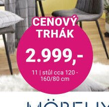 11 | stůl cca 120-160/80 cm