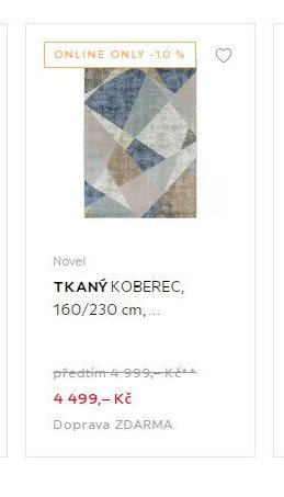 NOVEL TKANÝ KOBEREC, 160/230 cm