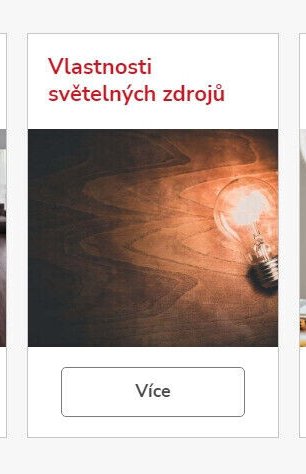 Vlastnosti světelných zdrojů