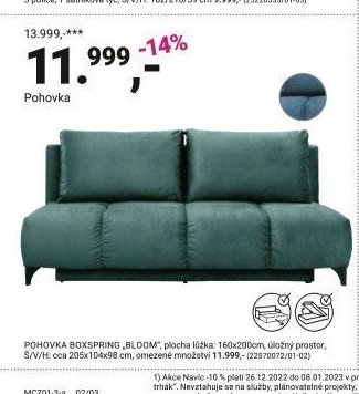 Pohovka BOXSPRING BLOOM