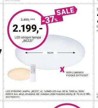 LED stropní lampa „BEZZI“