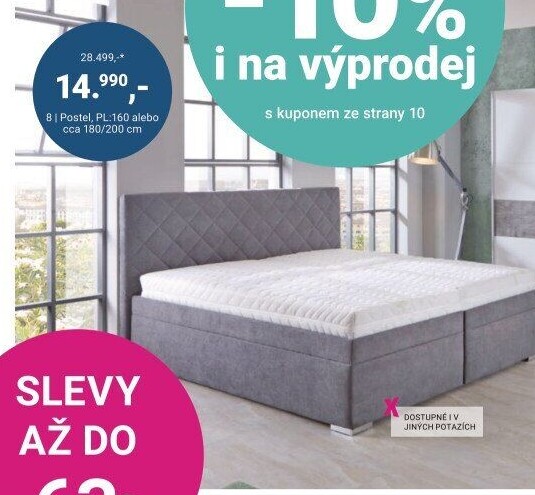 ČALOUNĚNÁ POSTEL, „KLARA“