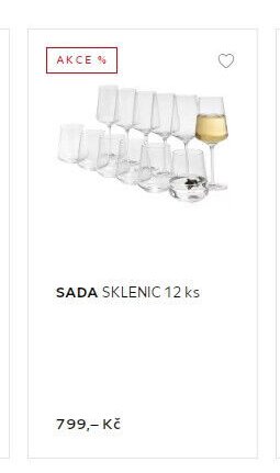 SADA SKLENIC 12 ks