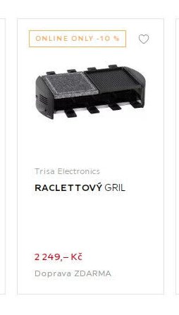 RACLETTOVÝ GRIL
