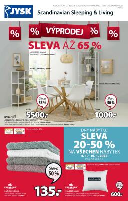 akční leták Jysk 4.1.2023-31.1.2023