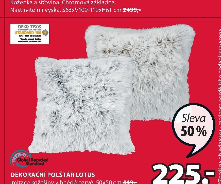 DEKORAČNÍ POLŠTÁŘ LOTUS