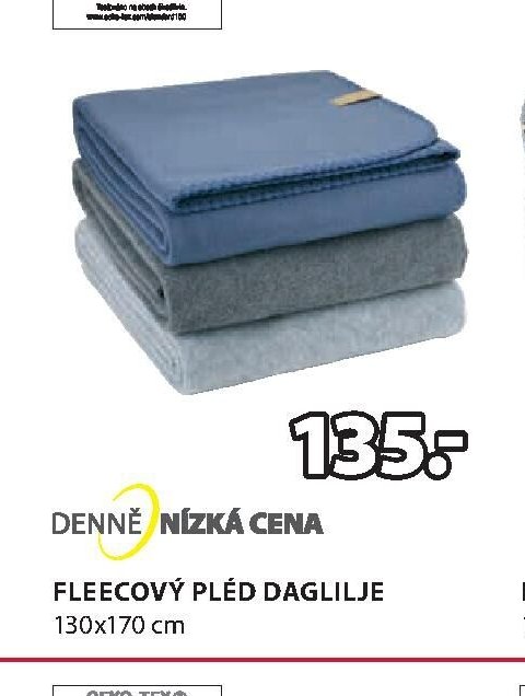 FLEECOVÝ PLÉD DAGLILJE 130x170 cm