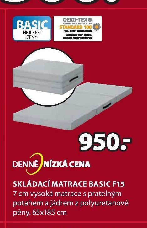 SKLÁDACÍ MATRACE BASIC F15
