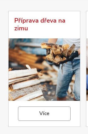 Příprava dřeva na zimu