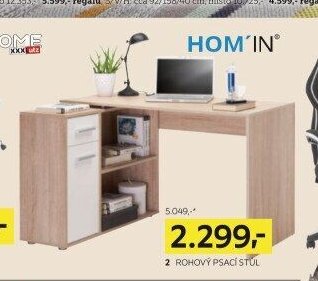 Rohový psací stůl