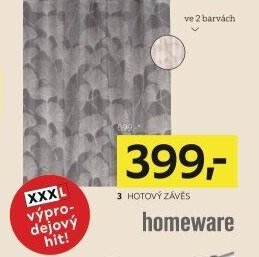 Hotový závěs