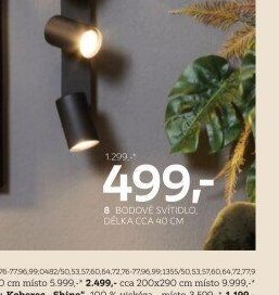 Bodové svítidlo, délka cca 40 cm