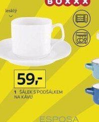Šálek s podšálkem na kávu