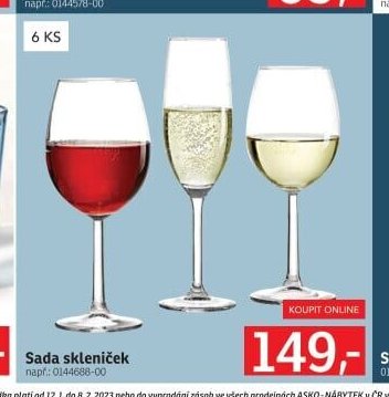 Sada skleniček