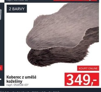 Koberec z umělé kožešiny