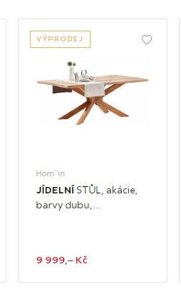 JÍDELNÍ STŮL, akácie, barvy dubu