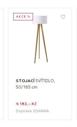 STOJACÍ SVÍTIDLO, 50/165 cm