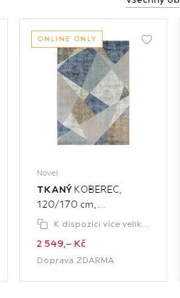 TKANÝ KOBEREC, 120/170 cm