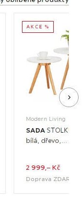 SADA STOLKŮ, bílá, dřevo