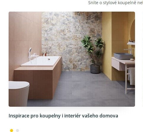 Inspirace pro koupelny a interiér vašeho domova
