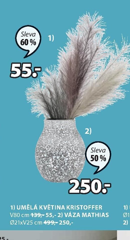 Umělá květina KRISTOFFER V80 cm
