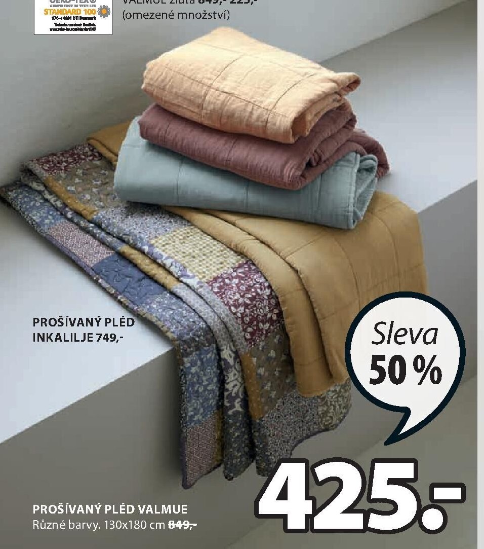 Prošívaný pléd VALMUE