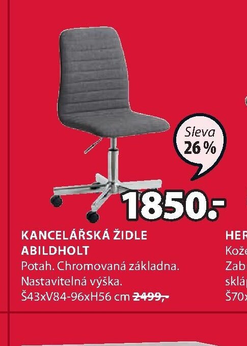 KANCELÁŘSKÁ ŽIDLE ABILDHOLT
