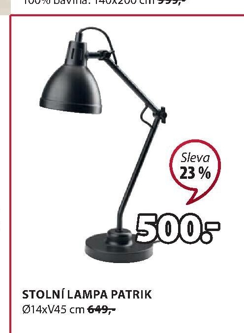 Stolní lampa PATRIK