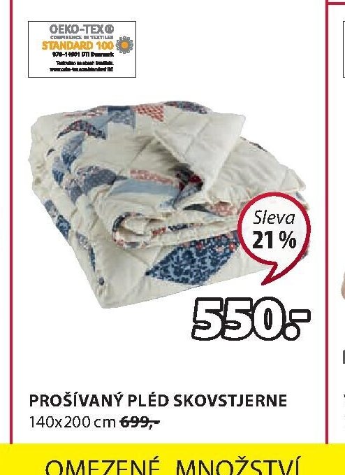 PROŠÍVANÝ PLÉD SKOVSTJERNE