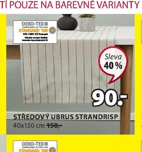 STŘEDOVÝ UBRUS STRANDRISP