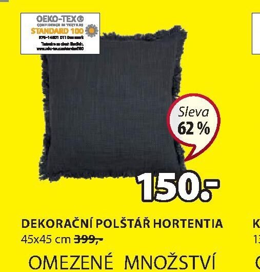 DEKORAČNÍ POLŠTÁŘ HORTENTIA