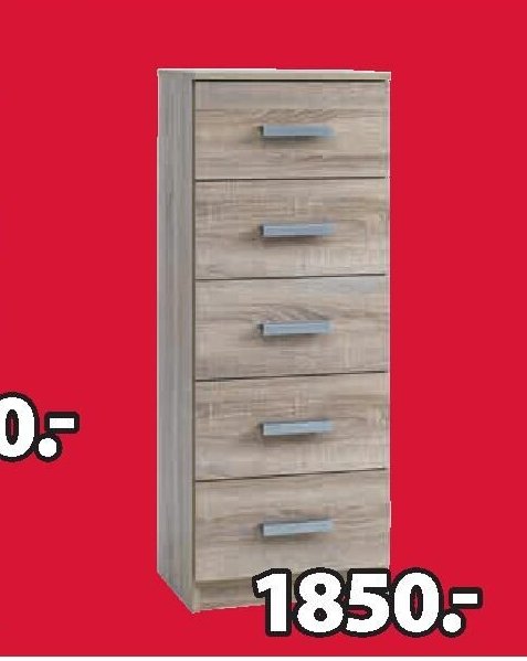 Komoda TAPDRUP (5 zásuvek)