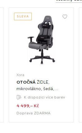 Xora OTOČNÁ ŽIDLE, mikrovlákno, šedá