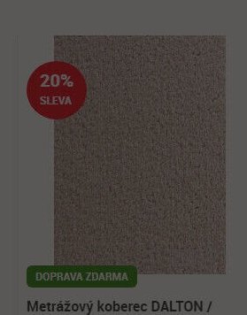 Metrážový koberec DALTON