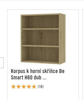 Korpus k horní skříňce Be Smart H60 dub