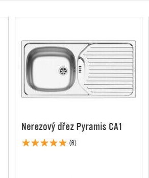 Nerezový dřez Pyramis CA1