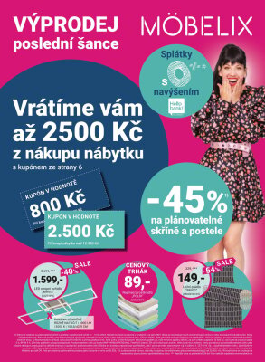 akční leták Möbelix 30.1.2023-12.2.2023