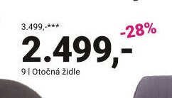 Otočná židle