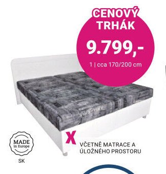 ČALOUNĚNÁ POSTEL ANDREA