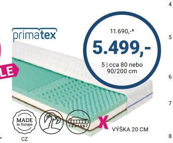 Matrace 4 (cca 80 nebo 90/200 cm)