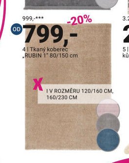 Tkaný koberec ,RUBIN 1