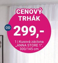 Kusová záclona ANNA STORE 1