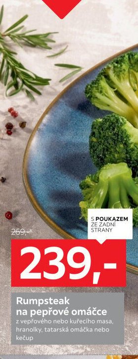 Rumpsteak na pepřové omáčce
