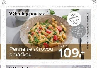 Penne se sýrovou omáčkou