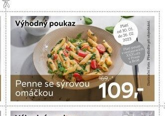 Penne se sýrovou omáčkou