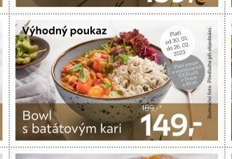 Bowl s batátovým kari